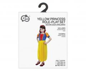 Strój dla dzieci Żółta królewna 130/140cm