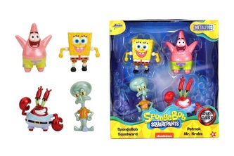 JADA SpongeBob metal 4pak fig 6,5cm 9335302314