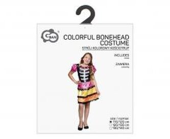 Strój dla dzieci Kolorowy Kościotrup 110/120cm