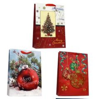 Torebka prezentowa L Boże Narodzenie 3D mix