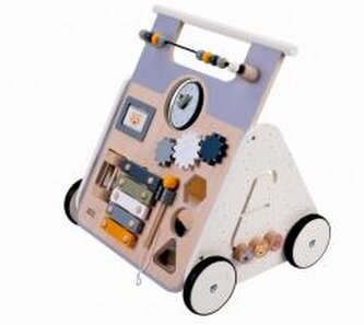 Chodzik pchacz edukacyjny drewniany