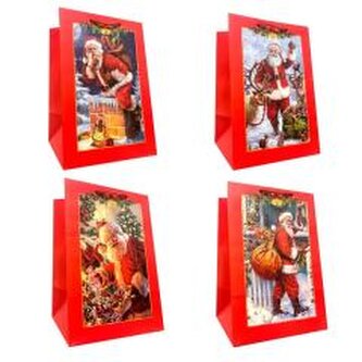 Torebka prezentowa L Boże Narodzenie szerokie dno