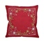 Návlek na polštář, Vločky a Vánoce, červený, 40 x 40 cm