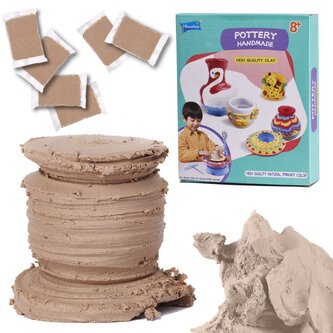 Hrnčířská hlína 1200g - hnědá