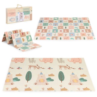 Oboustranná dětská pěnová podložka Happy Teddy; vícebarevný; pěna EVA