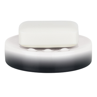 Spirella mýdlenka TUBE Gradient, černo-bílá, keramika