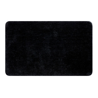 Spirella koupelnová předložka ROSARIO, černá, mikrovlákno, protiskluzová, 50 x 80 cm