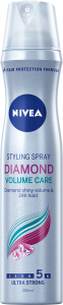 Pečující lak na vlasy pro oslňující lesk vlasů Diamond Volume Care (Styling Spray) Nivea - 250 ml