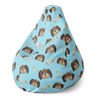 Sedací vak Pear Pejsek s kostí: 140 x 100 x 25 cm