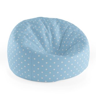 Sedací vak Cocoon Bílé tečky na modré: 115 x 75 cm x 45 cm