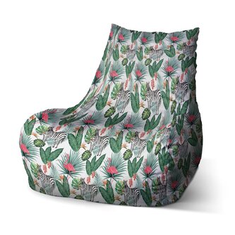 Dětský sedací vak Bean Zebra a plameňák: 60 x 70 x 70 cm