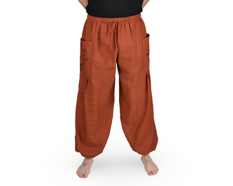 Kalhoty jóga NIRVA , cihlová