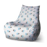 Sedací vak Bean Modré ovce: 100 x 90 x 45 cm