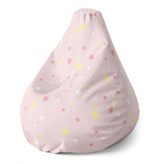 Sedací vak Pear Hvězdy a puntíky: 140 x 100 x 25 cm