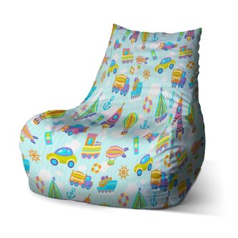 Sedací vak Bean Autíčka: 100 x 90 x 45 cm