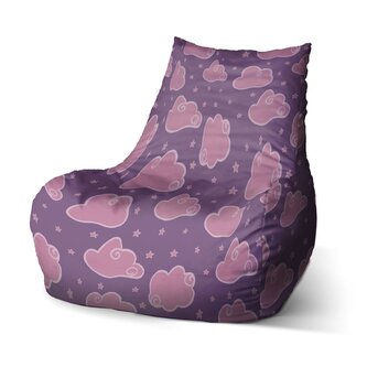 Dětský sedací vak Bean Růžové obláčky: 60 x 70 x 70 cm