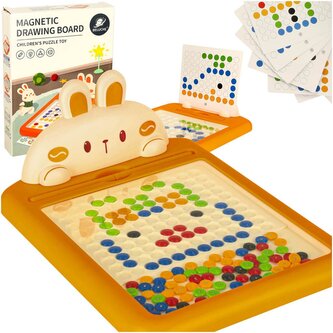 Magnetická tabule zajíček skládání obrázků pomocí teček 18x24 cm