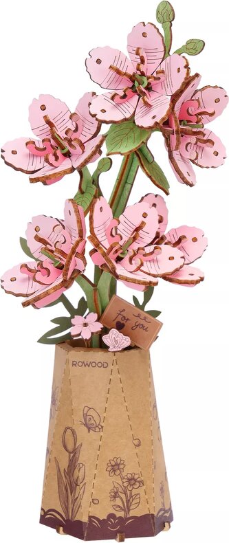 ROBOTIME Rowood 3D dřevěné puzzle Sakura 113 dílků