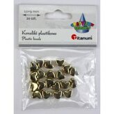 Koraliki plastikowe lustrzane serca 12x9mm 20szt