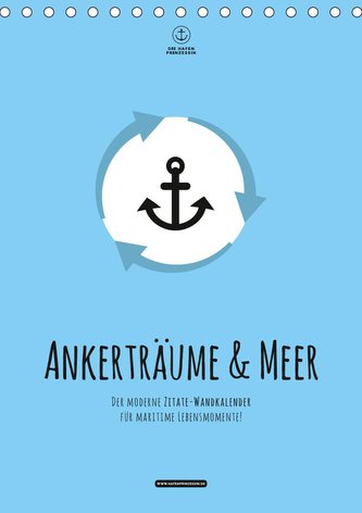 hafenprinzessin: Ankerträume & Meer - Der moderne Zitate-Wandkalender für maritime Lebensmomente! (Tischkalender 2020 DIN A5 hoc