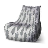 Dětský sedací vak Bean Šedé stromky: 60 x 70 x 70 cm