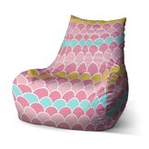 Sedací vak Bean Barevné šupiny: 100 x 90 x 45 cm