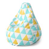 Dětský sedací vak Pear Dvoubarevné trojúhelníky: 70 x 95 x 15 cm