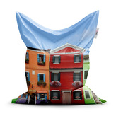 Sedací vak Domky: 200x140 cm