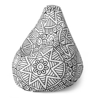 Dětský sedací vak Pear Hvězdy mehendi: 70 x 95 x 15 cm