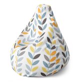 Sedací vak Pear Barevné lístky: 140 x 100 x 25 cm