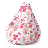 Dětský sedací vak Pear Růžové oblečky: 70 x 95 x 15 cm