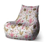 Sedací vak Bean Lesní zvířátka: 100 x 90 x 45 cm