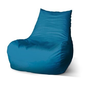 Sedací vak Bean Safírově modrá: 100 x 90 x 45 cm