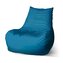 Sedací vak Bean Safírově modrá: 100 x 90 x 45 cm