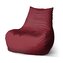 Sedací vak Bean Tmavě červená: 100 x 90 x 45 cm