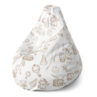 Sedací vak Pear Dětská doprava: 140 x 100 x 25 cm