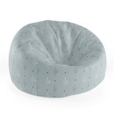 Sedací vak Cocoon Modré a bílé lístky: 115 x 75 cm x 45 cm