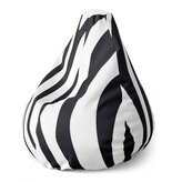 Sedací vak Pear Vzor zebry: 140 x 100 x 25 cm