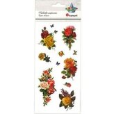 Naklejki papierowe róże 11szt