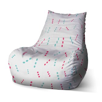 Dětský sedací vak Bean Tečkované čárky: 60 x 70 x 70 cm