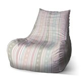 Sedací vak Bean Pruhy a tečky: 100 x 90 x 45 cm