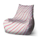 Dětský sedací vak Bean Čtyřbarevné pruhy: 60 x 70 x 70 cm