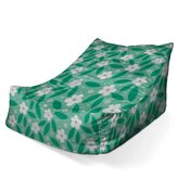 Dětský sedací vak Lounge Bílé květy s lístky: 80 x 95 x 50 cm