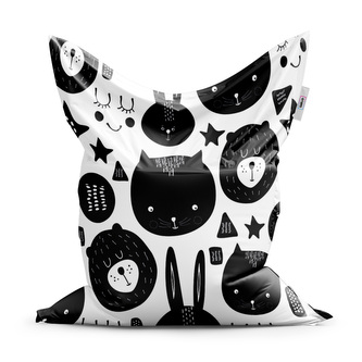 Sedací vak Kočička a medvěd: 200x140 cm