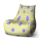 Dětský sedací vak Bean Fialové tečky: 60 x 70 x 70 cm