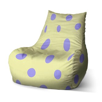 Dětský sedací vak Bean Fialové tečky: 60 x 70 x 70 cm