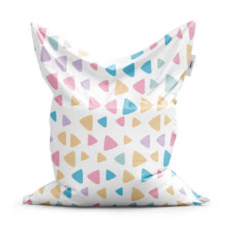 Sedací vak Barevné trojúhelníčky: 200x140 cm