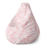 Dětský sedací vak Pear Růžové rostliny: 70 x 95 x 15 cm