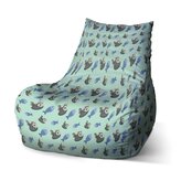 Dětský sedací vak Bean Kočky a rybičky: 60 x 70 x 70 cm