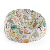 Sedací vak Cocoon Zoo abeceda: 115 x 75 cm x 45 cm